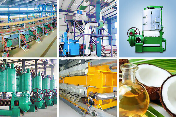 Ligne de production d'huile de coco