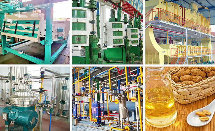 Ligne de production d'huile de d'arachide